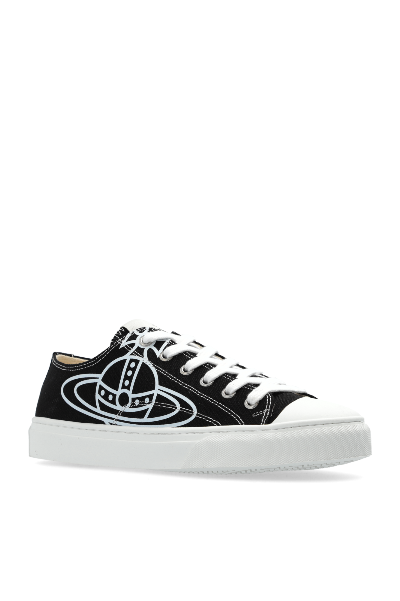 Black Sports shoes with 'Plimsoll' logo Vivienne Westwood